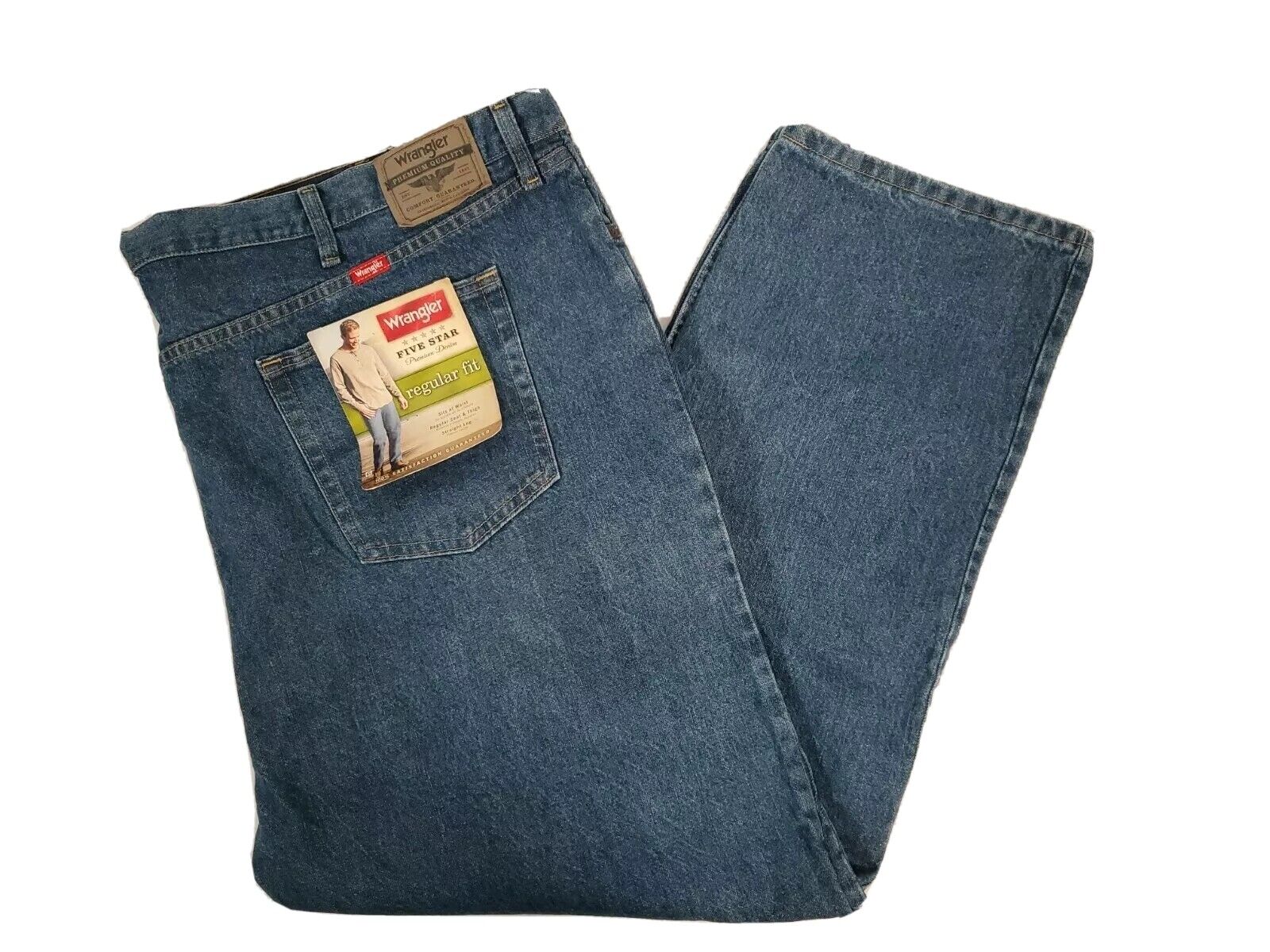Wrangler Jeans 54x30 Five Star Premium Denim Regular Fit Straight Leg NEW |  eBay