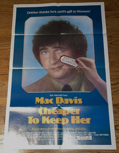 Cheaper To Keep Her (1981) 27x41 S/S Original 1sh Folded Final (VG) poster