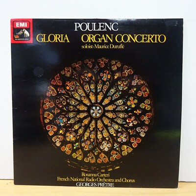 ASD 2835 POULENC Gloria Organ Con FRENCH NRO GEORGES PRETRE HMV STEREO LP EX+