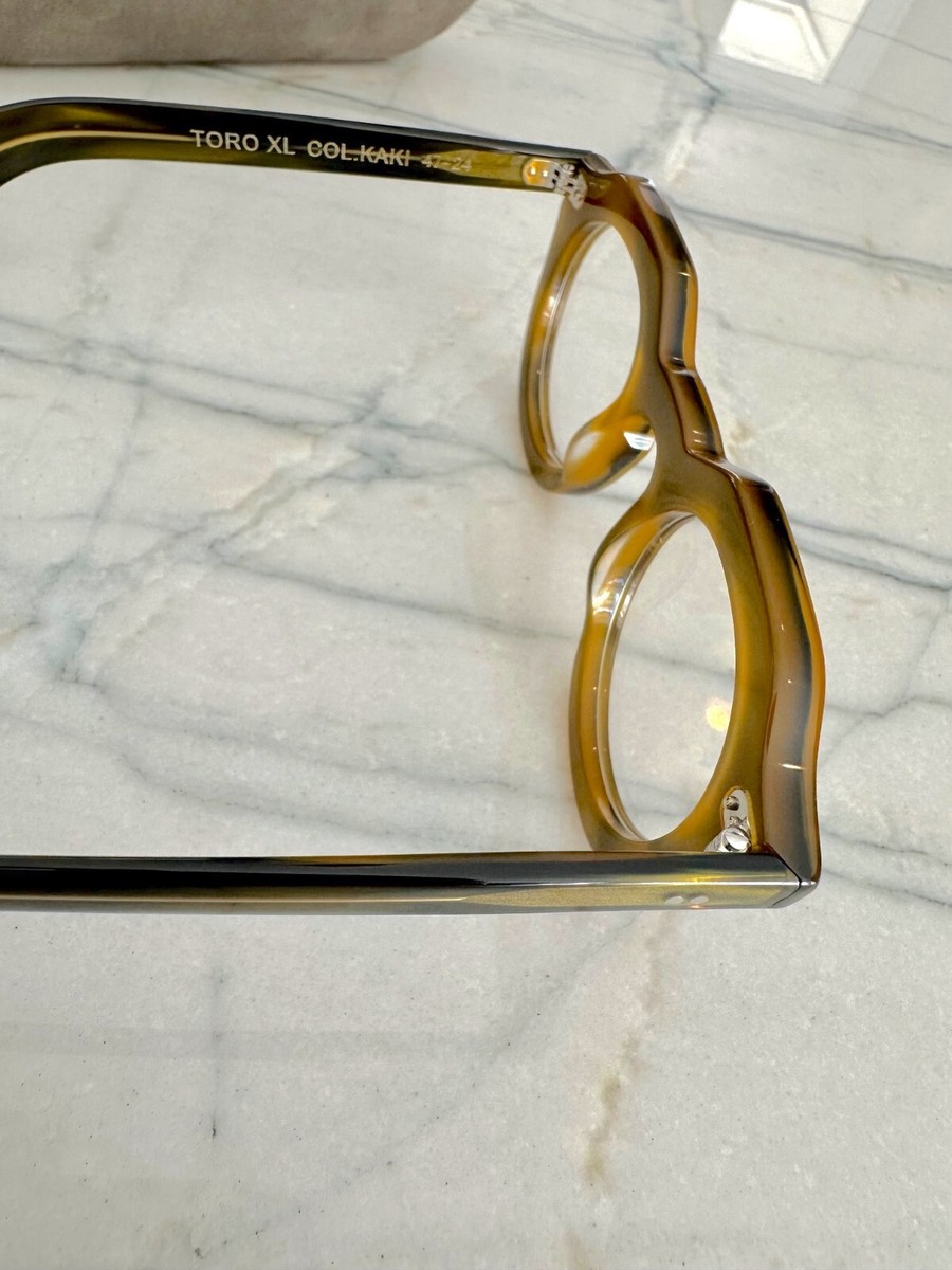 Lesca Lunetier eyeglasses Toro model Khaki color handmade | eBay Lesca Lunetier eyeglasses Toro model Khaki color handmade | eBay
