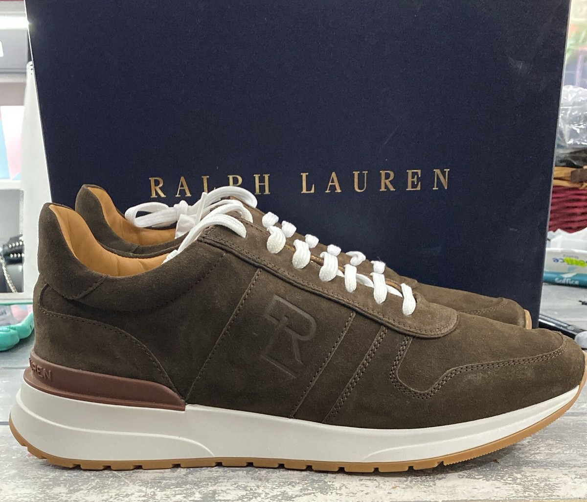 ◆Ralph Lauren 23AW◆Ethan II スエード ランナー スニーカー◆ ◇Ralph Lauren 23AW◇Ethan II スエード ランナー スニーカー