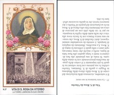 RARO SANTINO E VITA DI SANTA ROSA DA VITERBO-N.4700