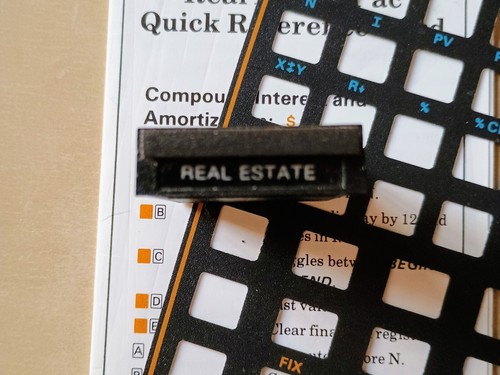 HP-41C CV CX Real Estate Module with Quick Reference Guide & Overlay Tested - Afbeelding 2 van 3