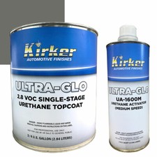 0.75 Gal Kirker Ultra-Glo Car Paint Oxford Gray UA-61240 with Medium Activator