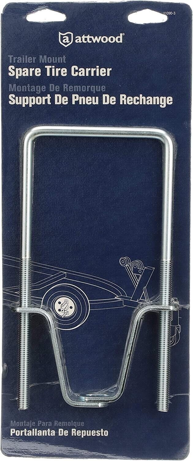 Spare Tire UBolt Carrier Bracket Lock Trailer Tongue,Easy Secure,Frame