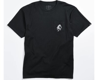 Vans Mens Kyle Walker Graphic Short Sleeve Crew Neck Tee Shirt Black Sz M NWT