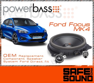 Powerbass Ford Focus Direct Ersatzkomponente Upgrade Lautsprecher