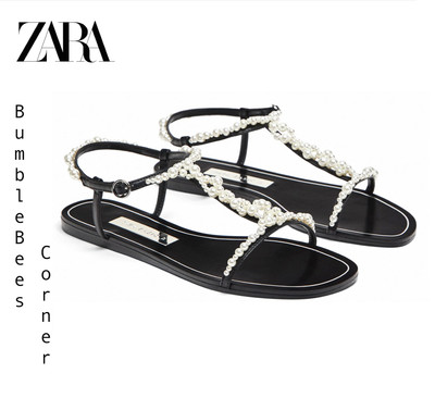 pearl sandals zara
