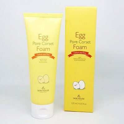 The Skin House Egg Pore Corset Foam 120ml Anti Aging Cleanser Sebum K-Beauty