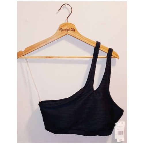 Jessica Simpson Solid Hipster Slash One Shoulder two Piece Swimsuit / Swimwear - Picture 5 of 12