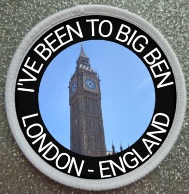 3'' Big Ben London Landmark England Bügelbild / Aufnähen Patch Abzeichen