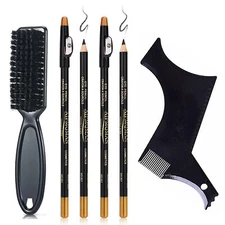 4 PCS Barber Pencil Set Edge Hairline Razor Trace Pencil Beard Styling Tool