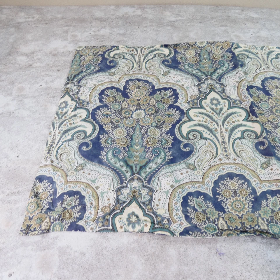 Funda de almohada Pottery Barn King azul verde McKenna cachemira sobre funda de almohada Foto 2 de 4