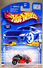 2001 Hot Wheels Mainline/Collector #141 GO KART Orange w/Chrome 5 Sp /MW Front