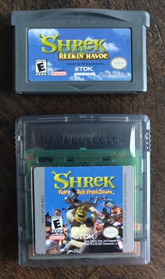 Shrek Game Bundle Nintendo GameBoy Color Advance Fairy Tale Freak Down gba