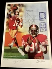 Joe Montana Jerry Rice San Francisco 49ers Signed Lithograph - # 736/1000