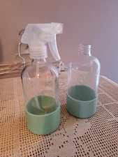 Grove Collaborative 16oz Glass Spray Bottle With Aqua Silicone Sleeve New Extra