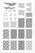 CJS Cjs-167 Clear Jelly Stamper Nail Stamp Plate We Be Trippin 3D Illusion Tripy