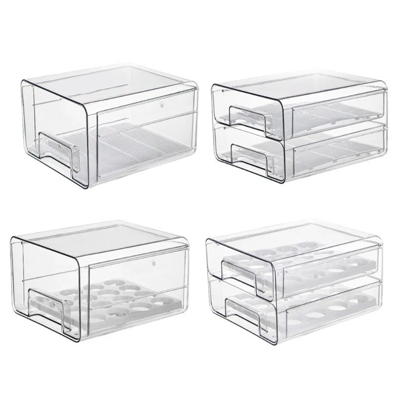 Refrigerator Organizer Freezer Cabinet Kitchen Drawer Accessories Box