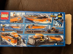 LEGO City 60085 4x4 with Powerboat. Open Damaged Box. Sealed Bags.