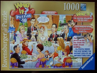 A Ravensburger What If 1000 piece puzzle titled The Wedding