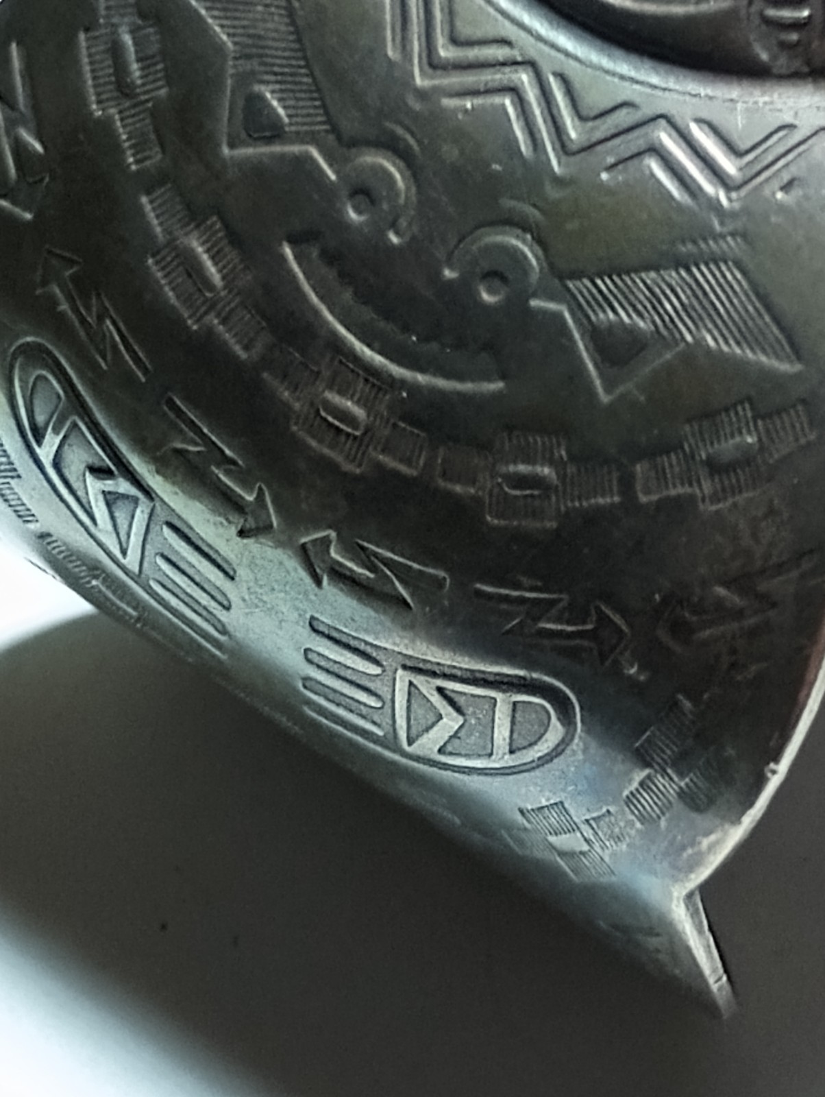 Vintage Solid Copper Native American Storyteller … - image 4