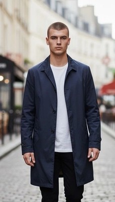 Windsor. Men s Black Rain Jacket EU Size 52 US Size 42