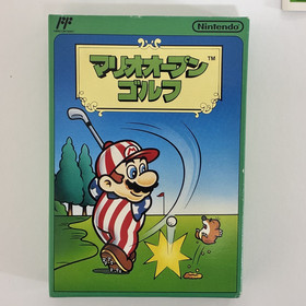 Mario Open Golf Nintendo Famicom NES 1991 CIB Box Manual Japan import