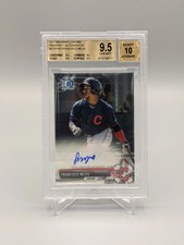 2017 Bowman Chrome Prospects Auto #CPA-FM Francisco Mejia BGS 9.5 Indians (BD)