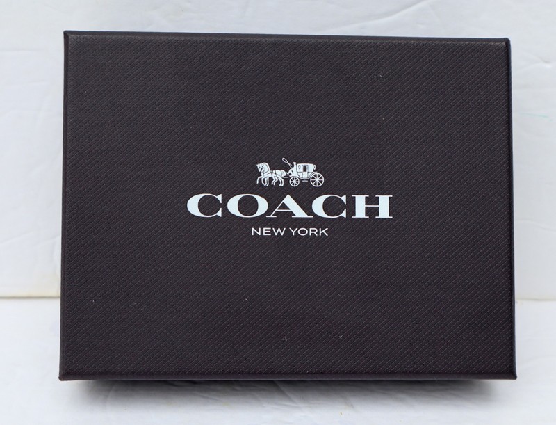 COACH Empty BOX ONLY From Women’s Signature Socks - 5 ½ x 4 ¼ x 1 ¼ inch