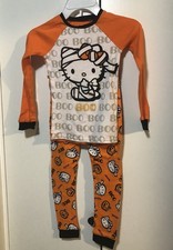 Hello Kitty Halloween Mummy Kids Snug Fit Pajama Set Size 6