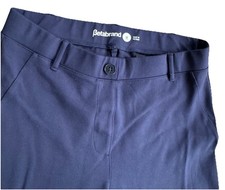 BETABRAND Pants Womens Sz Medium Full Length Pull On Navy Blue
