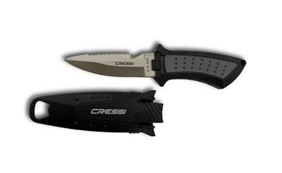 Cressi Lima 16 cm Tauchermesser für Jacket BCD mit Clip und Schlauchhalterung
