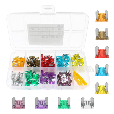 #ad 90Pcs Car Fuse Assortment Kit 9 Size Mini Fuses Automotive Auto Fusibles Para $8.67