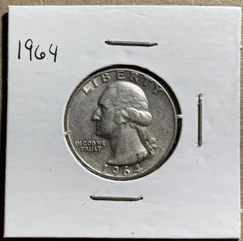 1964 P Washington Quarter 90% Silver AU
