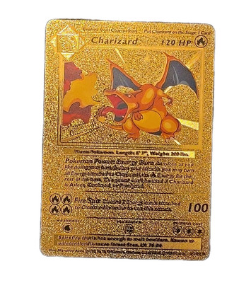 Pokémon Gold Foil Card 120 HP Charizard 4/102 | eBay