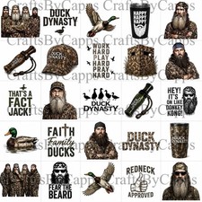 Duck Dynasty Waterslide Decals For Nails Hot Wheels Etc Set Of 50 Kc