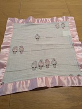 Aden  Anais Birds On Wire Issie Baby Security Blanket Pink Satin Trim