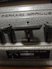 Perkins Classic Brailler for The Blind By David Abraham w/cover & Instructions!