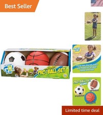 Get Outside GO Pro-Ball Set Pack of 3   Small Toddler Sports Balls for Ages ...