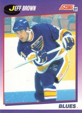 Jeff Brown 1991-92 Score American #276 St. Louis Blues
