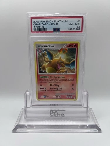 2009 Pokémon Platinum Charizard Holo Arceus PSA 8.5