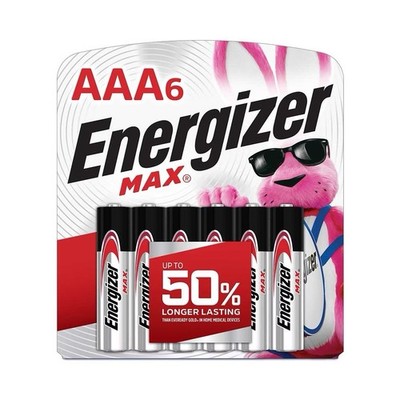 Energizer MAX AAA Batteries - Alkaline, AAA Size, 6-Pack