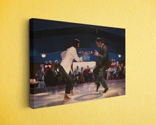 Dance Scene Canvas Print – Retro Crime Movie Inspired Wall Art for Home Theater