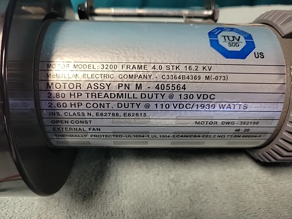 Cleaned Tested Nordicktrack T6.5s McMillan 3200 2.6 CHP 110volt Treadmill Motor. - Image 4 of 4