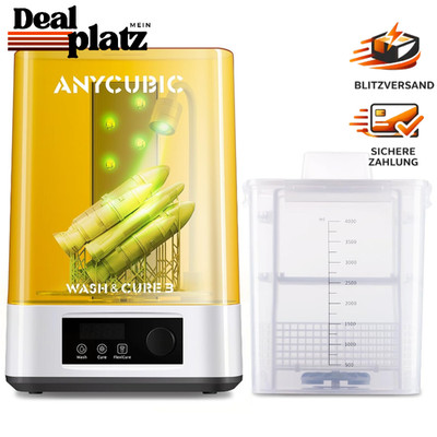 Wascheimer und UV Durchhärtegerät 2 in 1 für 3D Drucker 165x100x180mm
