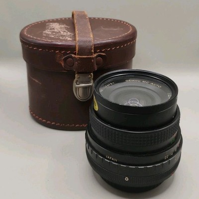 Gemini MC Auto 28MM 1:2.8 NO. 117878T Camera Lens w/ German Tuck Tite Case