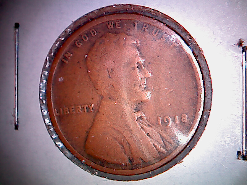 {2} 1918 P Lincoln Pennies Circulated Condition. P18