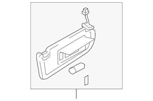 Visera del sol izquierda para Mazda Mazda6 2009-2013 (N/P GS3L-69-320E-30)