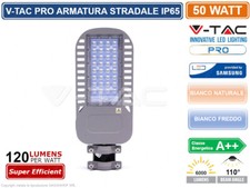 V-TAC PRO VT-54ST LAMPADA STRADALE LED 50W LAMPIONE SMD CHIP SAMSUNG IP65